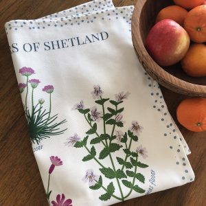 Shetland Wildflowers Tea Towel