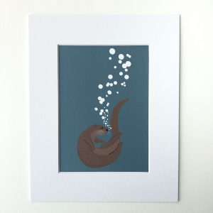 Otter Art Print