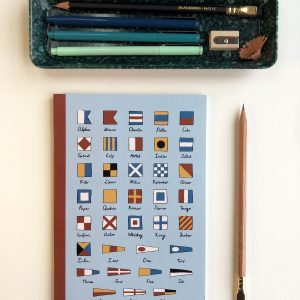 Nautical Flags Lined A5 Notebook